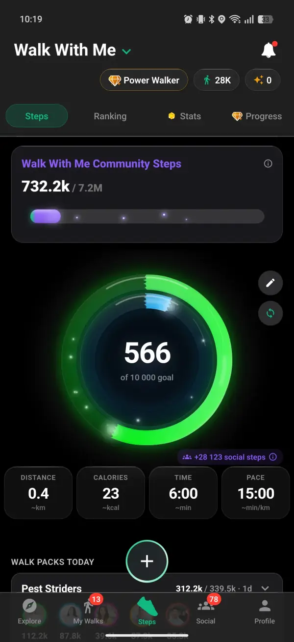 Your steps today